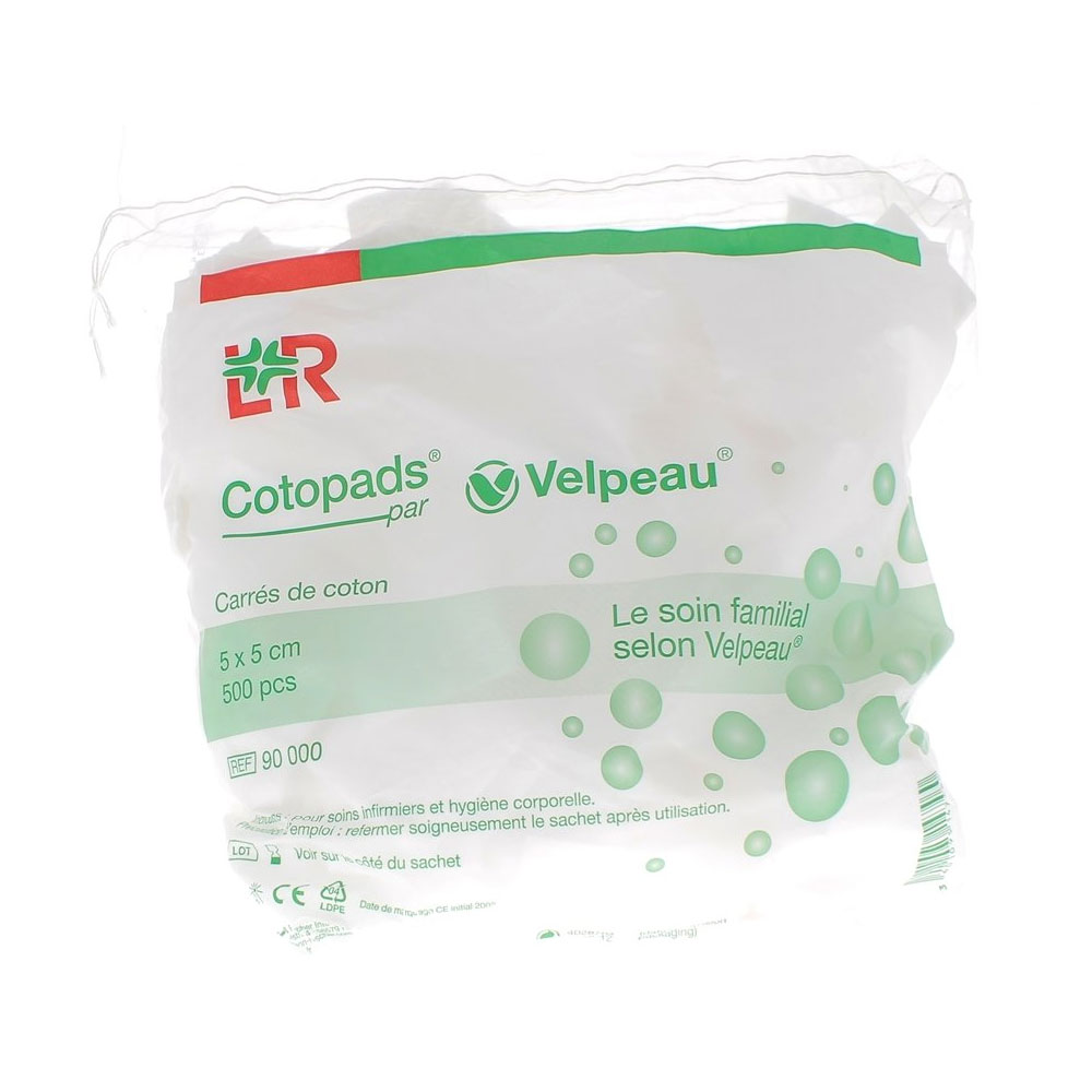 Lohmann Rauscher Velpeau 8x10 Cm 200 Cotton Pads Cotopads 500 Pieces