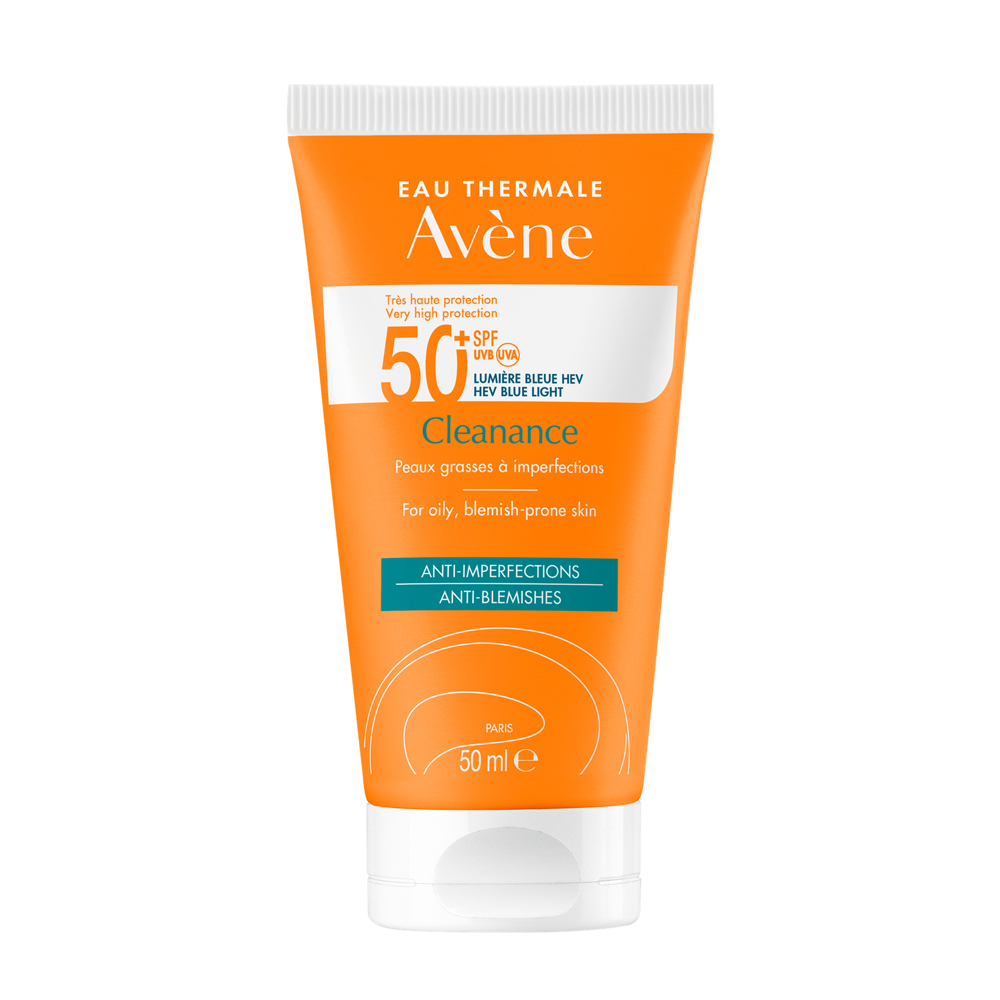 Avène Cleanance SPF50+ UVB UVA Blue Light HEV Oily to blemish-prone skin 50ml