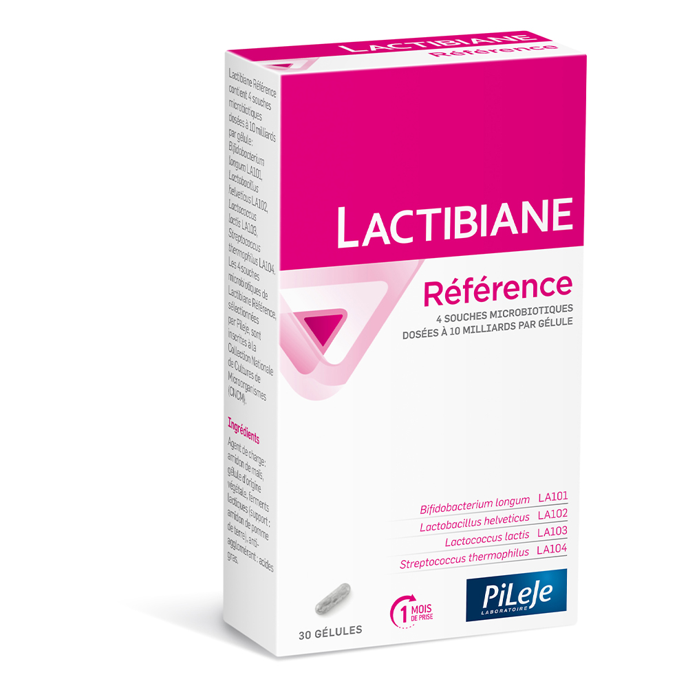Pileje Lactibiane Reference gut flora support 30 capsules