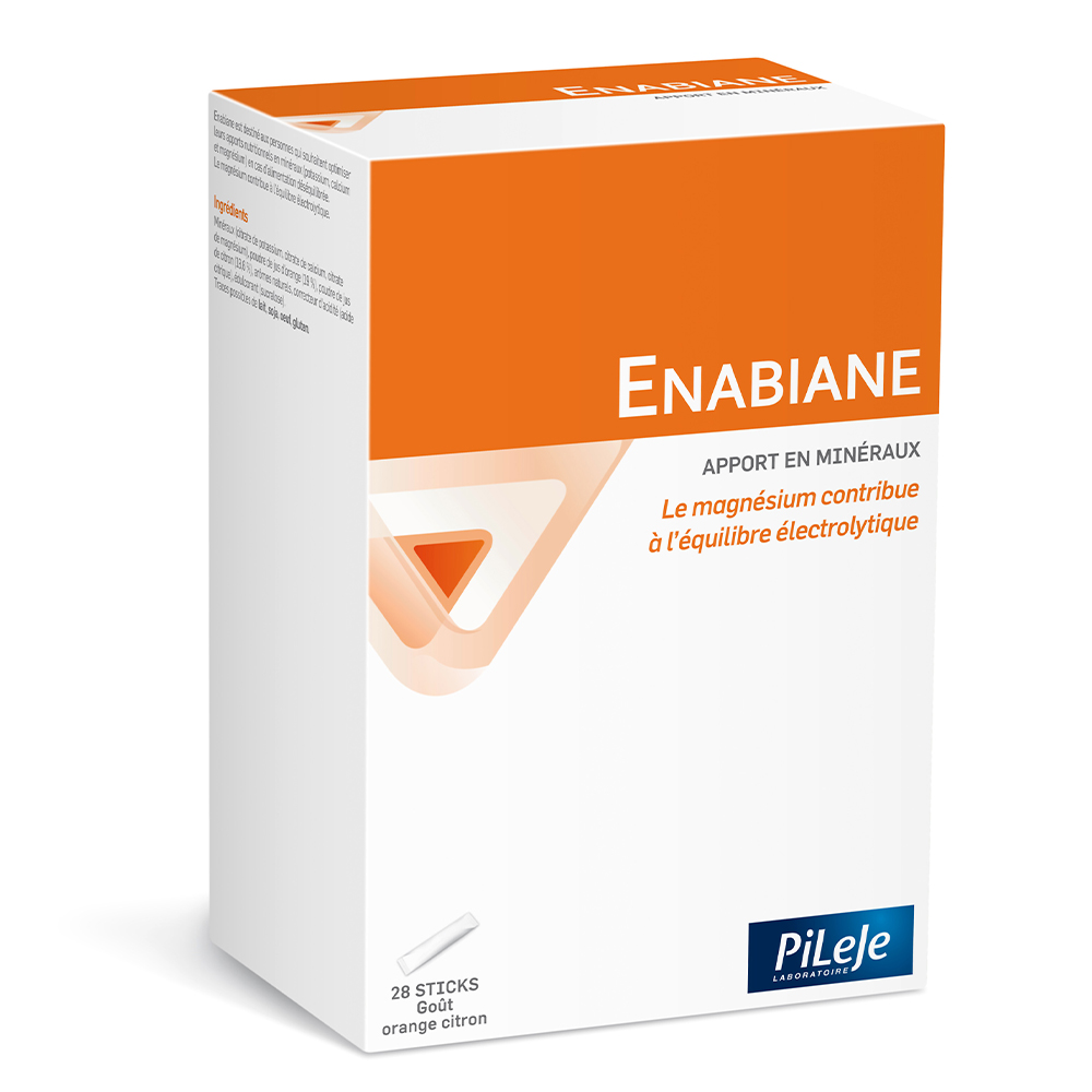 Pileje Enabiane Enabiane Orange Lemon Flavour 28 Sticks Mineral Intake Saveur Orange-Citron 28 sticks