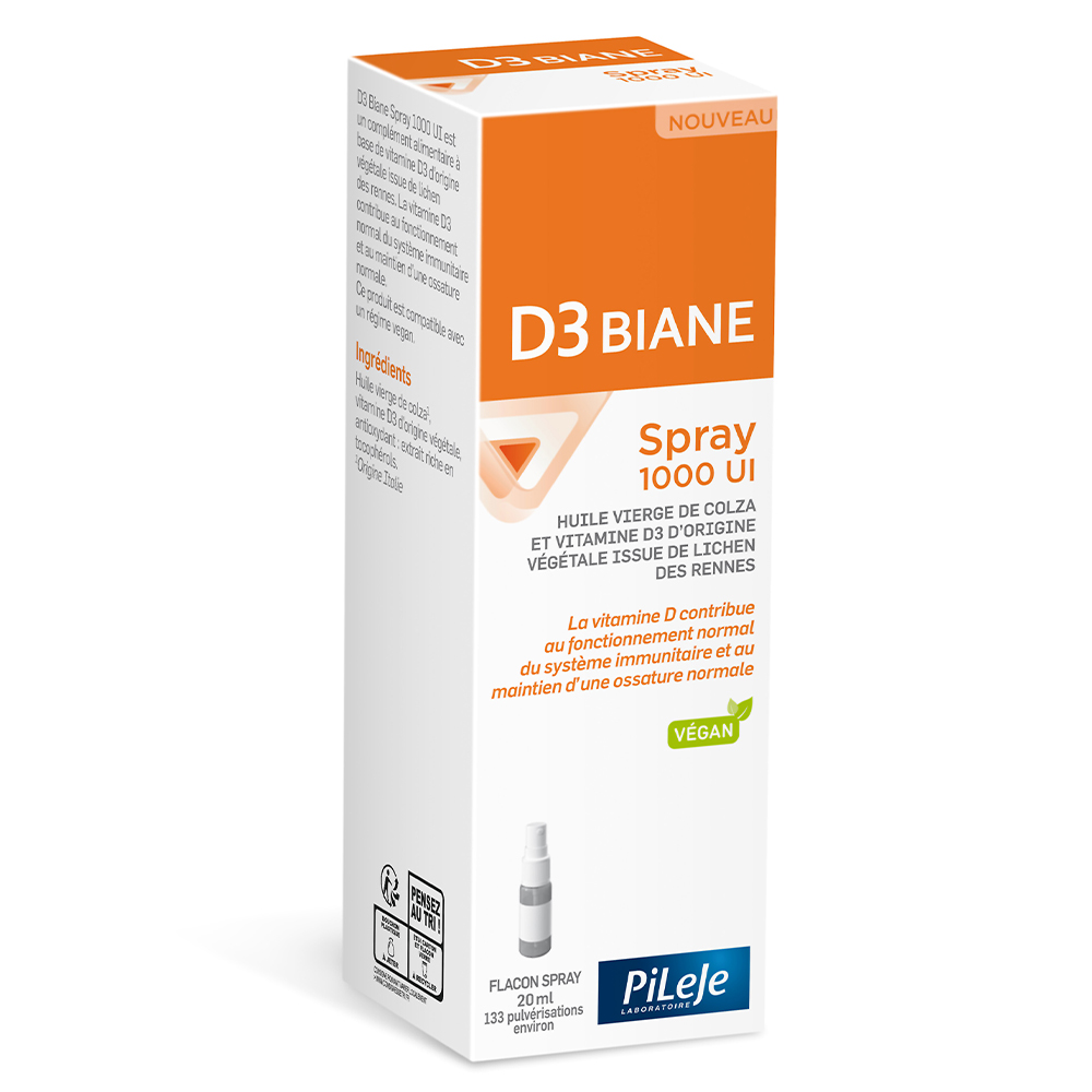 Pileje D3 Biane Vitamin D3 1000 UI spray 20 ml