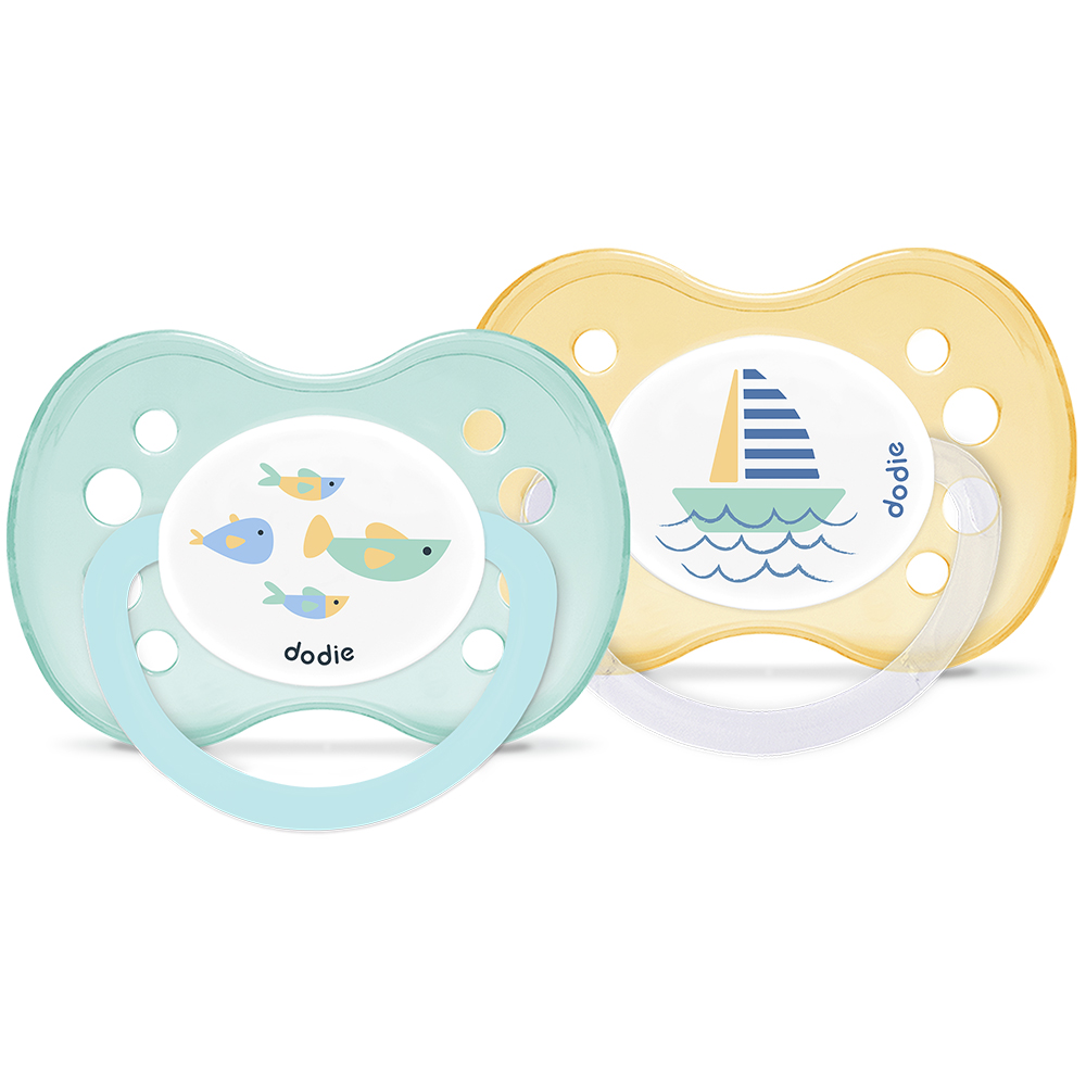 Dodie Mixed symmetrical soothers When I grow up 6 months and Plus x2