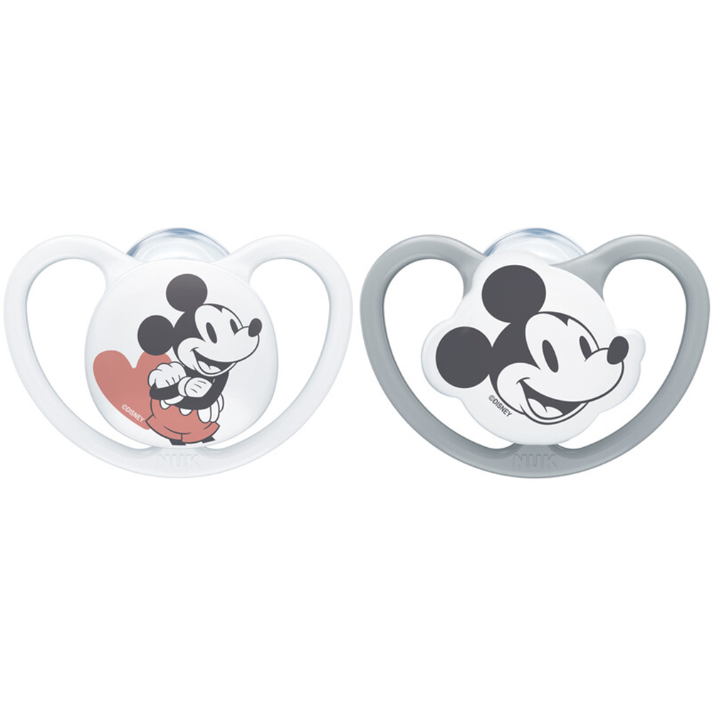 Nuk Space Disney physiological soothers suitable from birth to 6 months 2 x