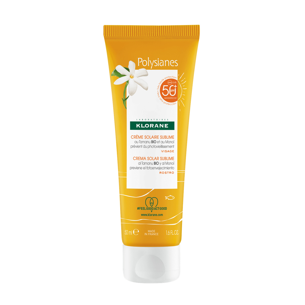 Klorane Polysianes Sunscreens Sublime SPF50+ Face Cream 50ml