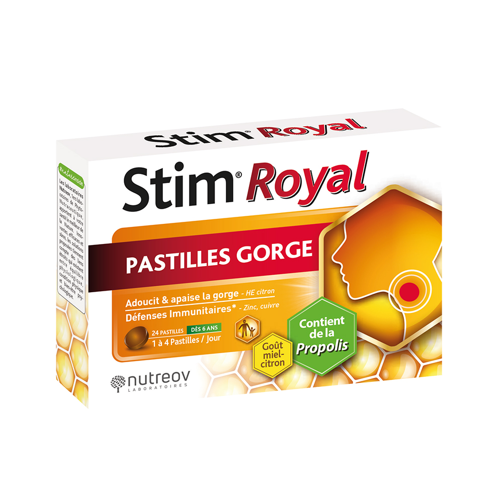 Nutreov Stim Royal Throat lozenges x24