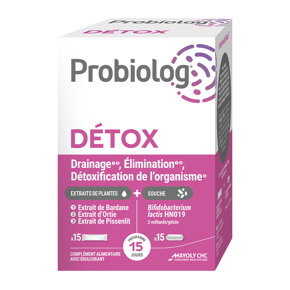 Mayoly CHC Probiolog Detox 15 sticks + 15 capsules