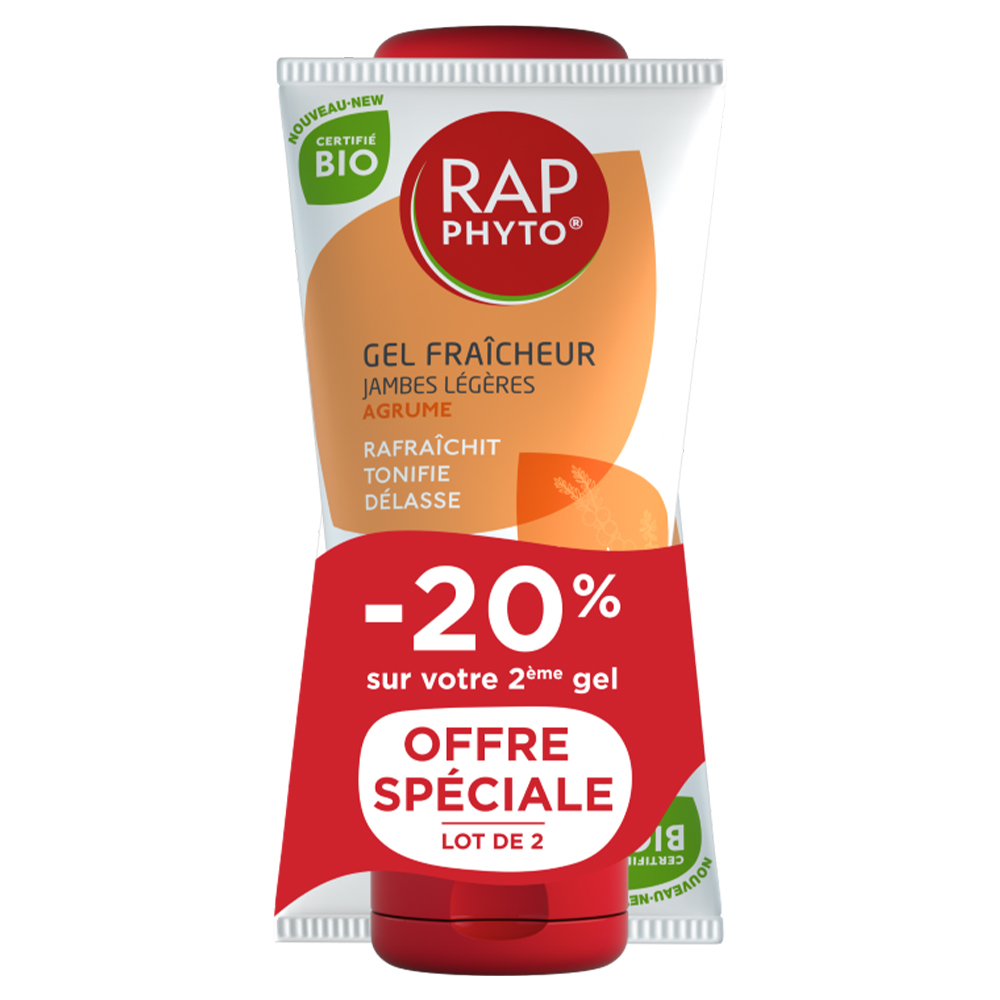 Rap Phyto Fresh Citrus Gel Light Feet Bioes certified 2x150 ml
