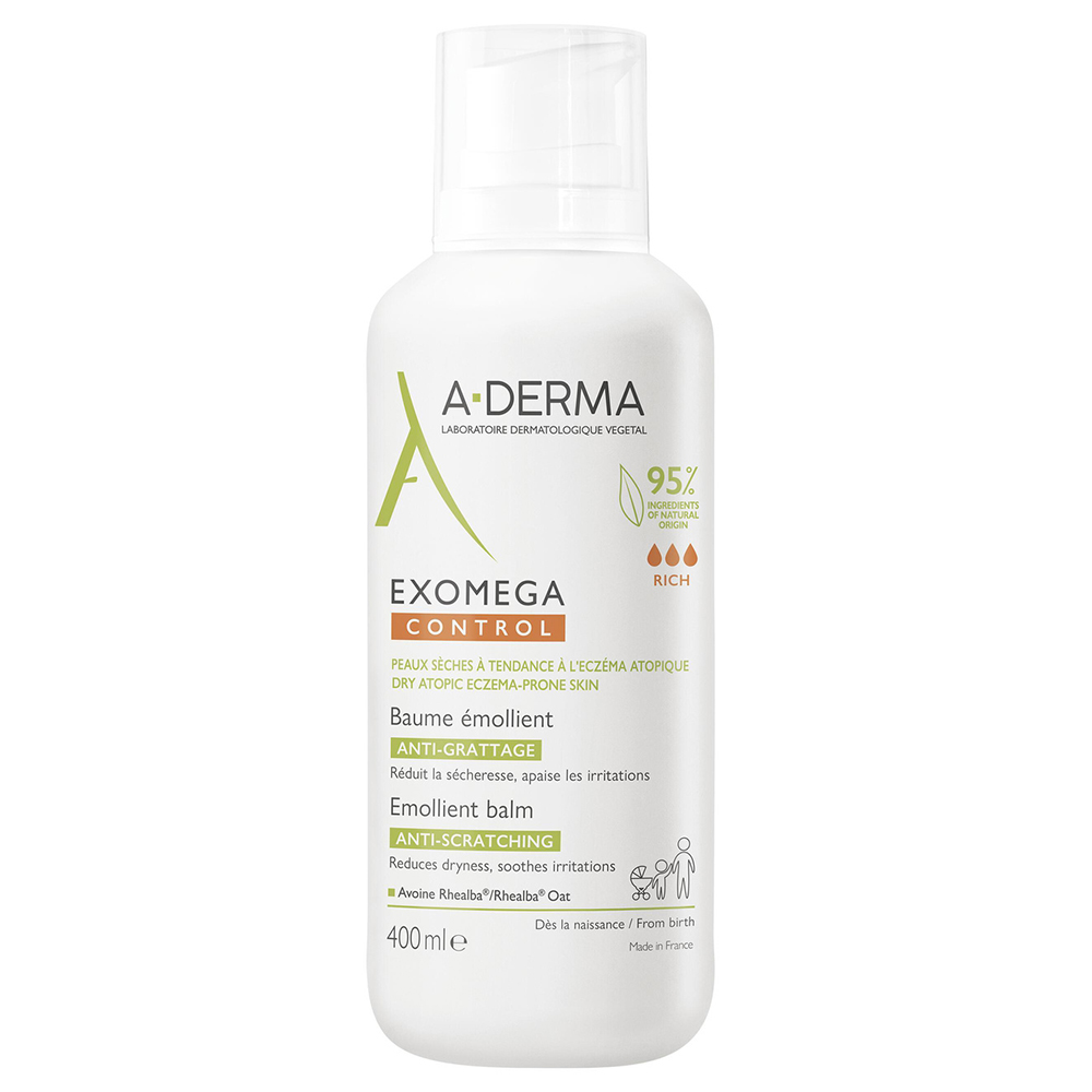A-Derma Exomega Control Emollient balm for atopic-prone dry skin 400 ml