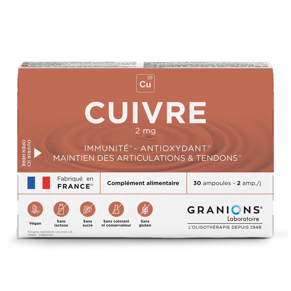 Granions Copper 2 mg 30 ampulas