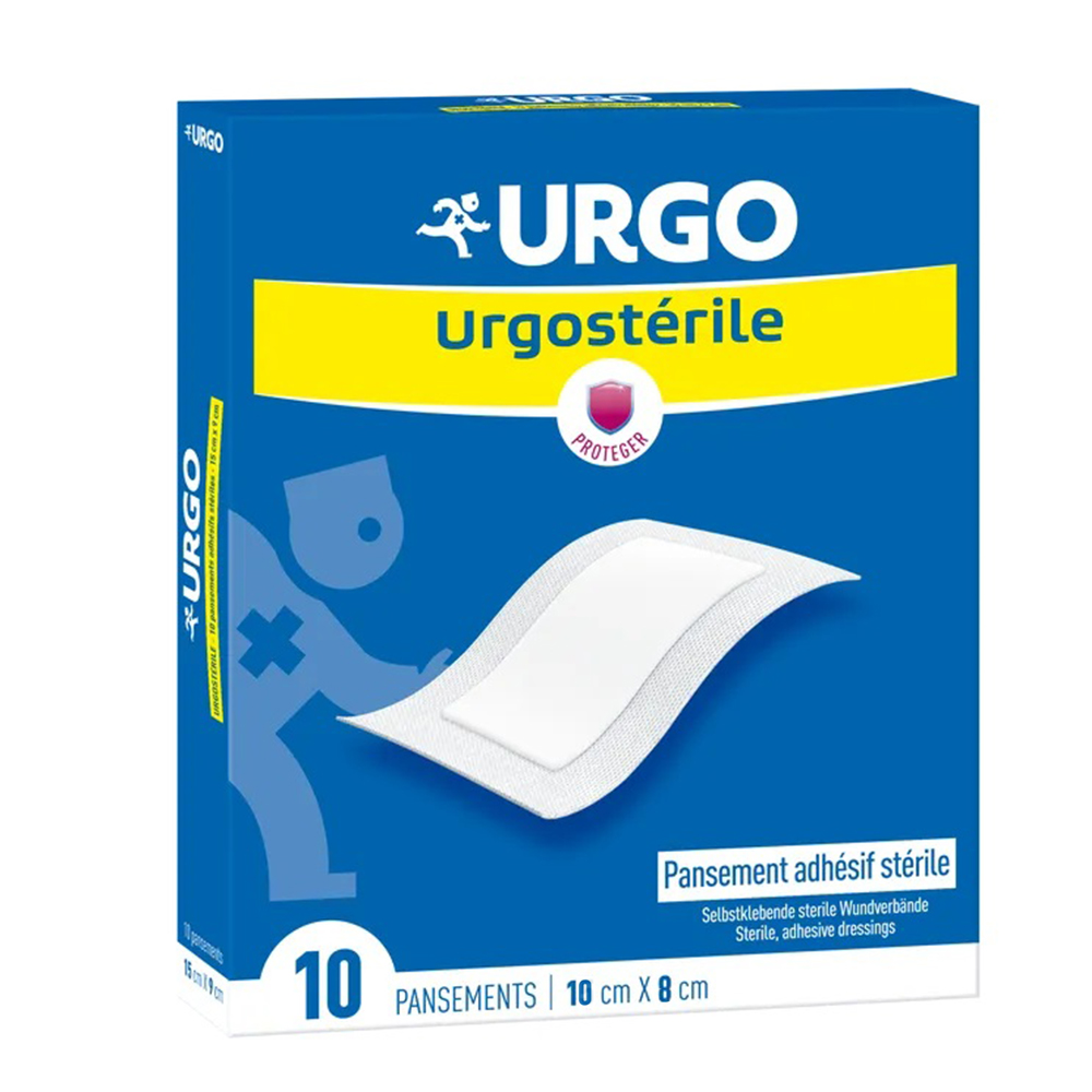 Urgo Sterile Adhesive Plasters 10cm x 8cm x10