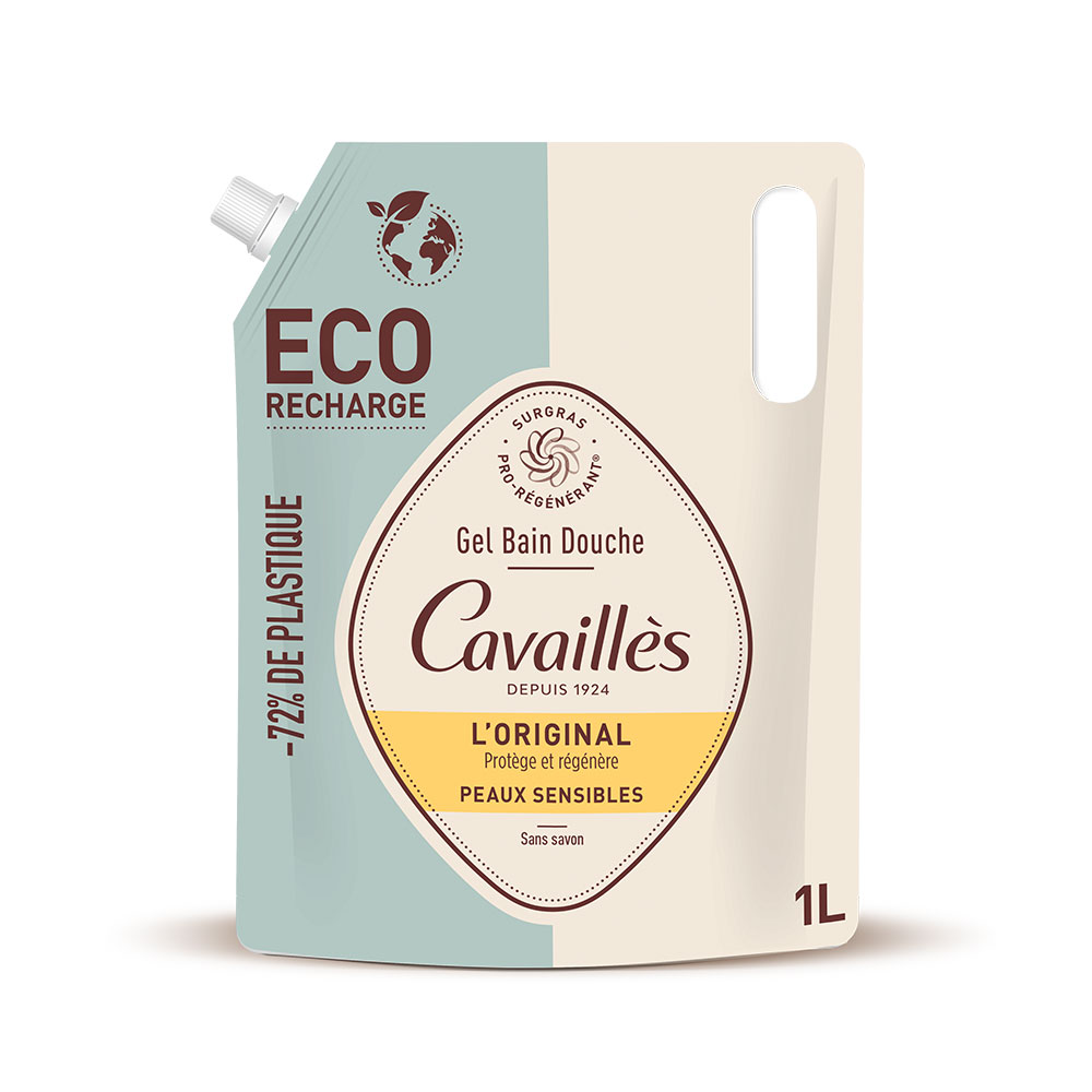Cavaillès L'Original Eco Refill Bath & Shower Gel Sensitive skin 1L