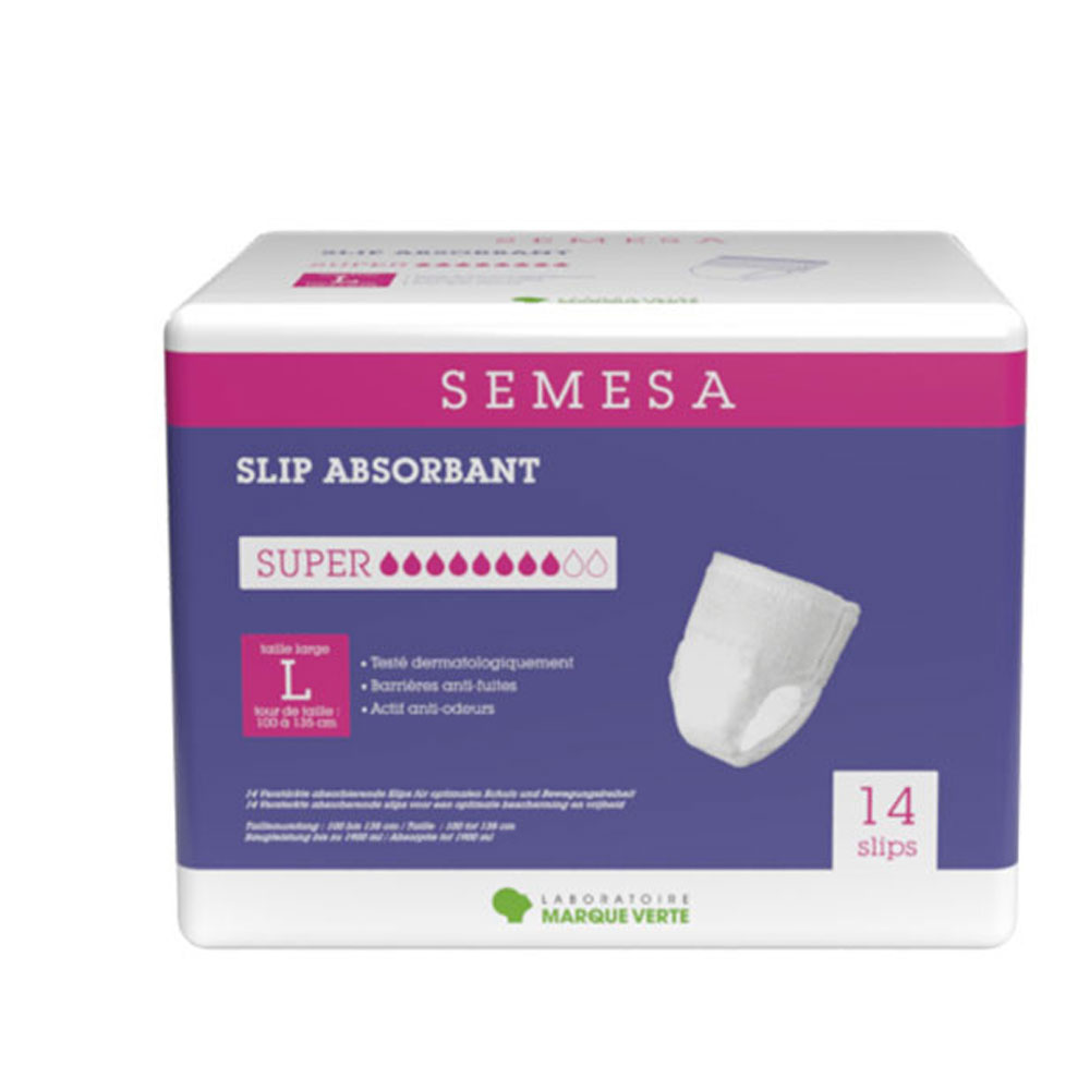 Marque Verte Semesa Super absorbent Slip size L x14