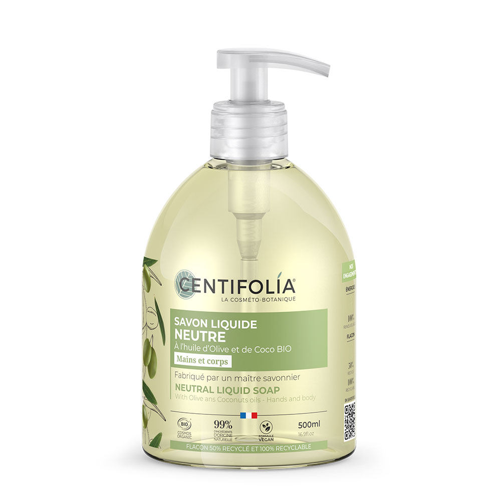 Centifolia Neutre Liquid Olive and Coconut Oil Soaps 500ml