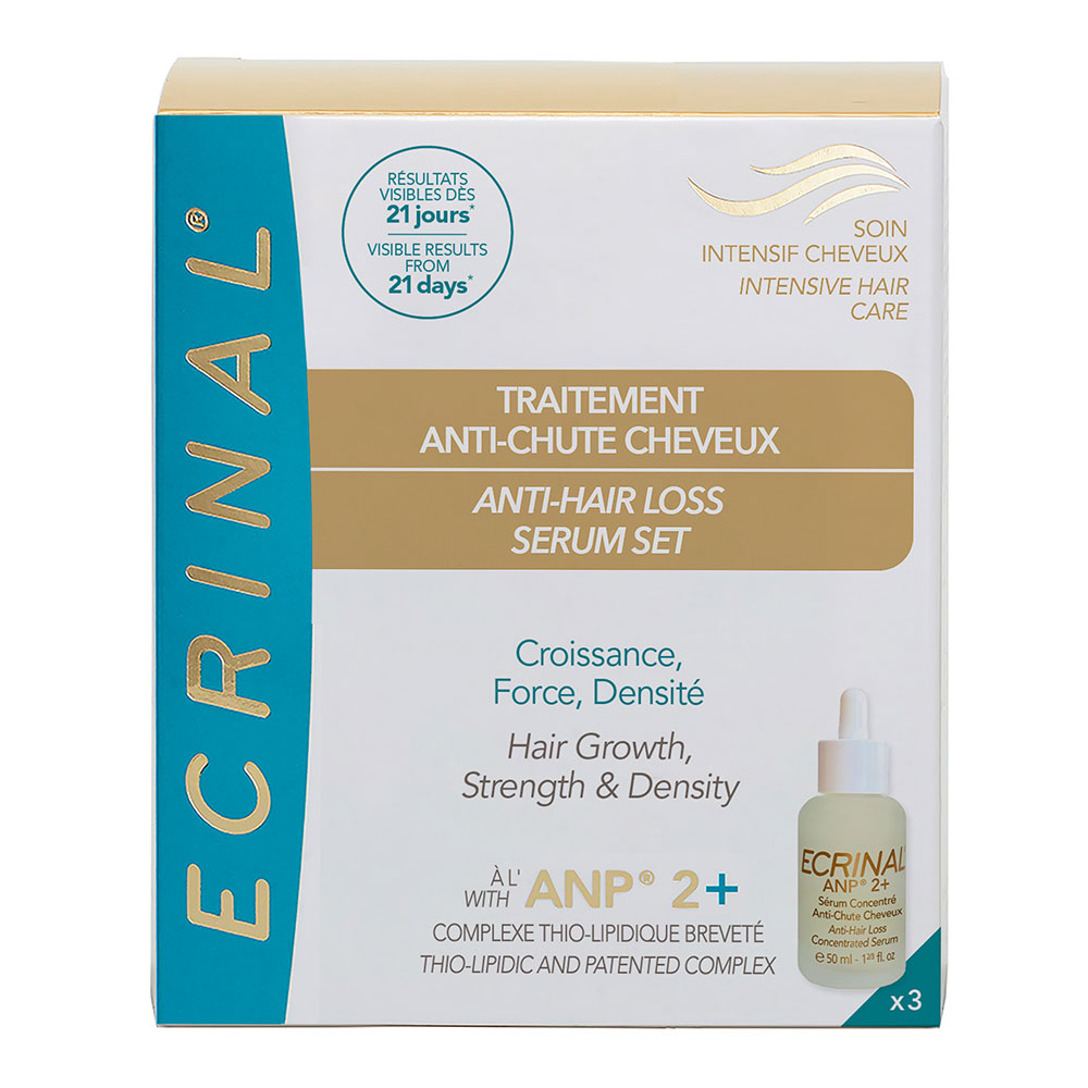 Ecrinal Giftboxes of 3 concentrated Anti-Hair loss serums 3x50ml