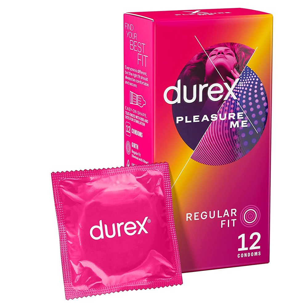 Durex Pleasure Ultra-pearl textured condoms textured for extra sensation, 12-pack 12 units
