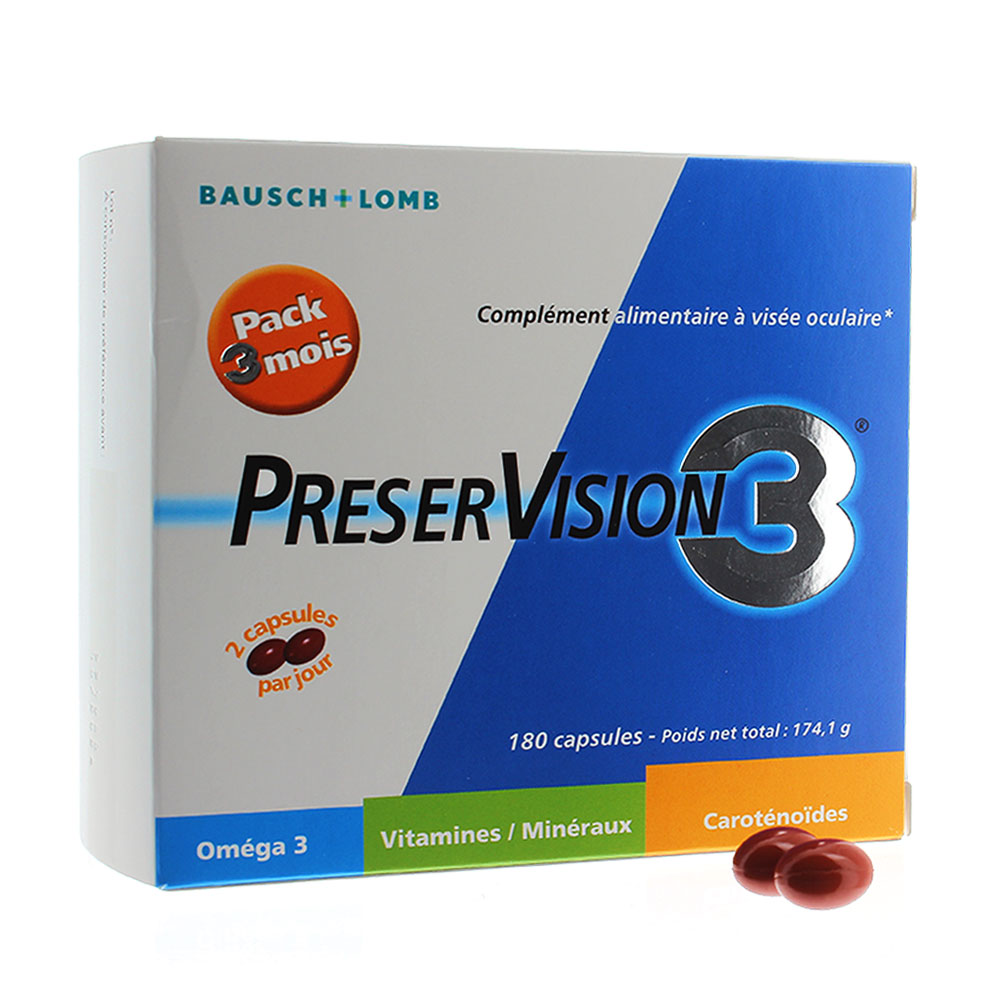 Bausch&Lomb Preservision Eye Focus 3-month supply 180 capsules