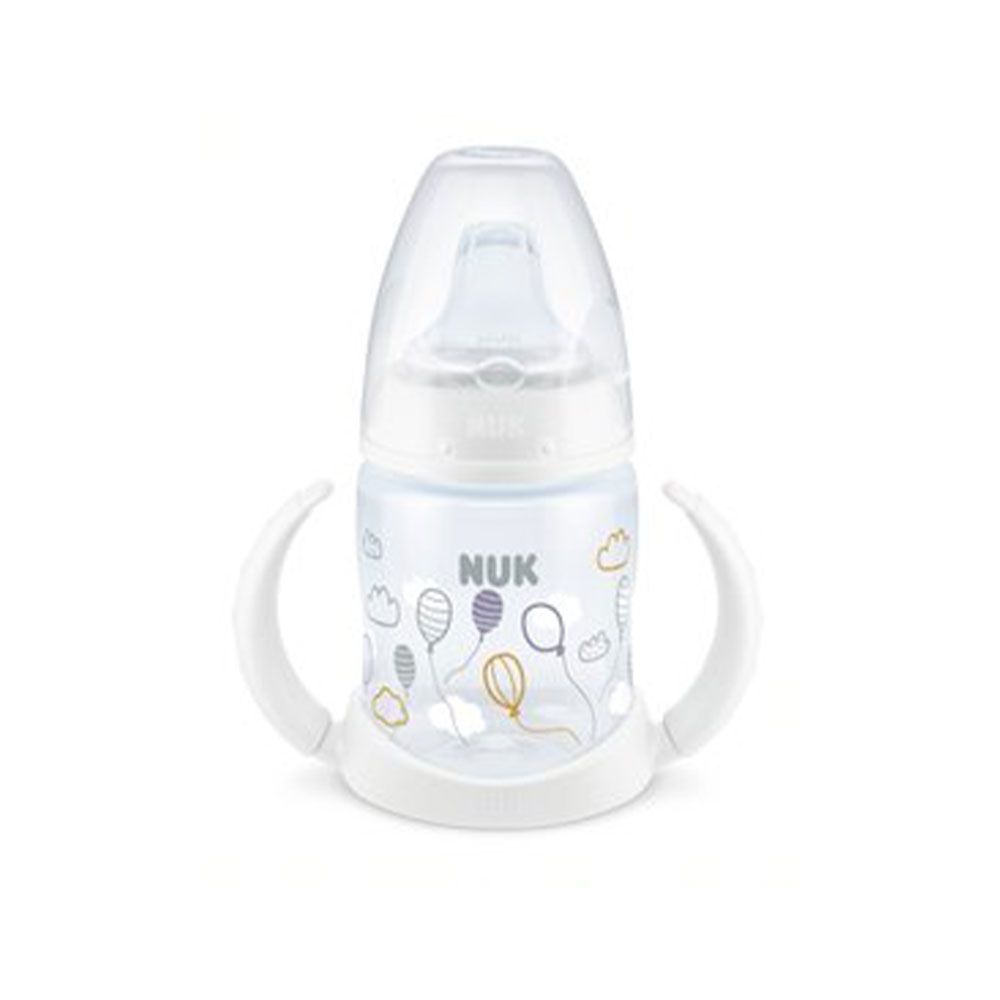Nuk First Choice+ with Temperature Control White Training Cup Silicone Mouthpiece For Children From 6 Months 150ml