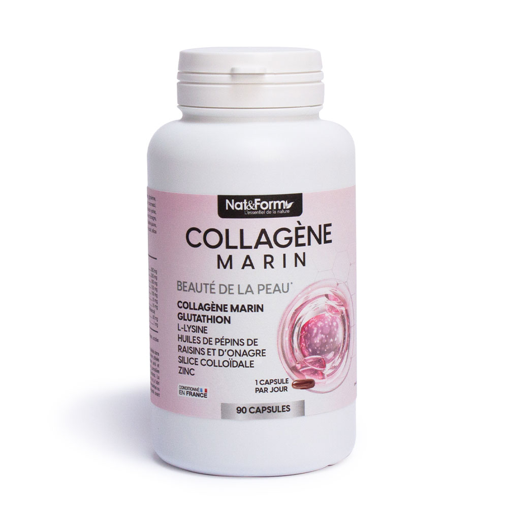 Nat&Form Collagen Marine Skin Beauty glutathione 90 Capsules