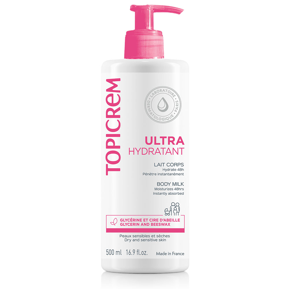 Topicrem Ultra-Hydrating Ultra Moisturizing Body Milk Peaux Sensibles Et Seches 500ml