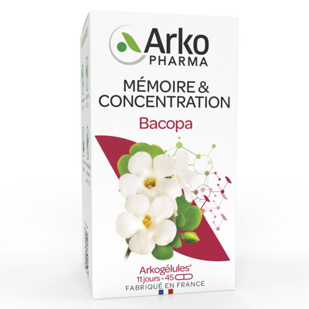 Arkopharma Arkocapsules Bacopa Memory and Concentration 45 Capsules