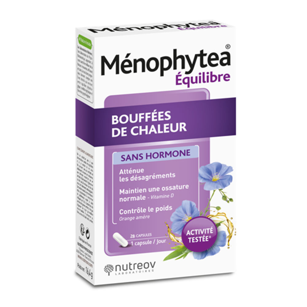 Ménophytea Hot Flashes Hormone-Free 28 Capsules