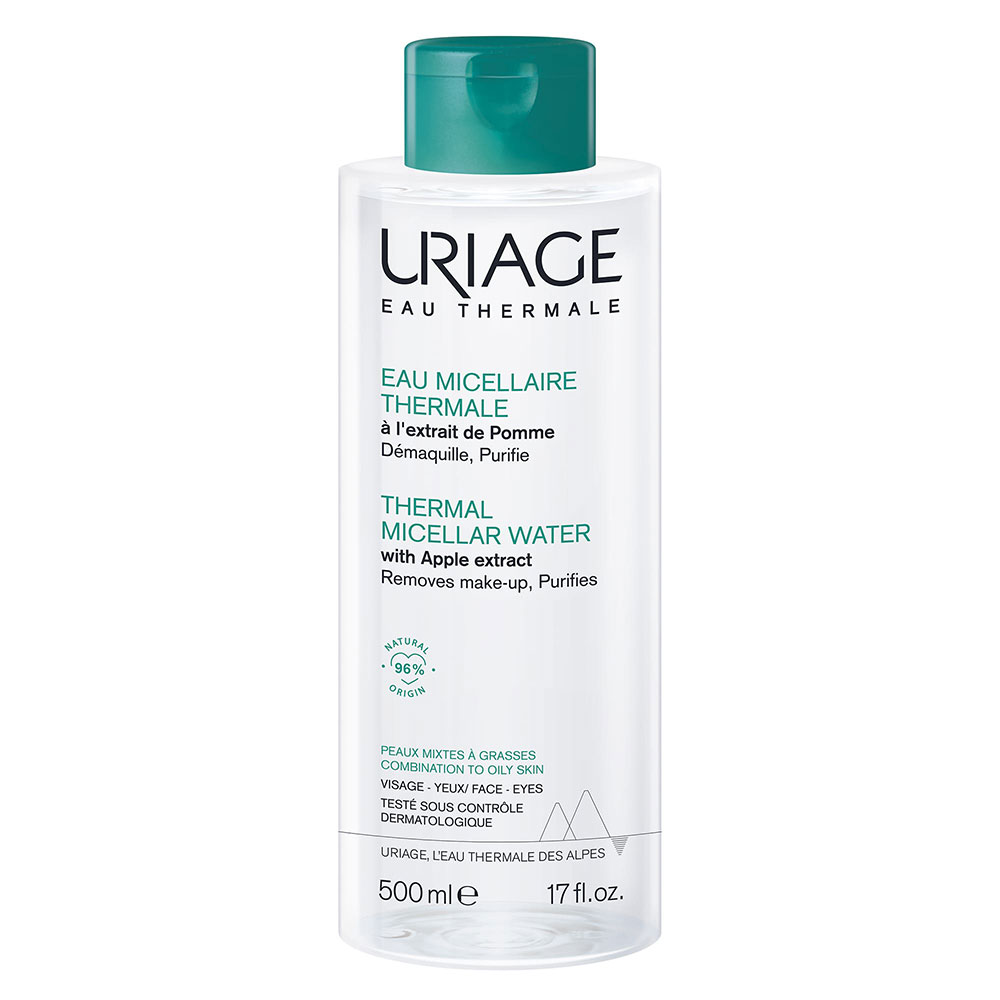 Uriage Facial Hygiene Thermal Micellar Water Combination To Oily Skins Peaux Mixtes A Grasses 500ml