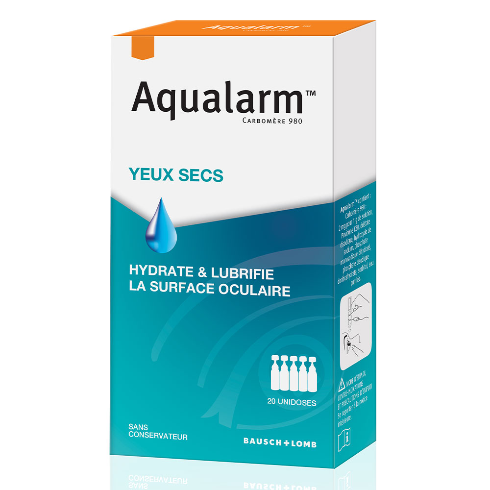 Bausch&Lomb Aqualarm Moisturising Solution For The Eyes 20 Single Doses Aqualarm