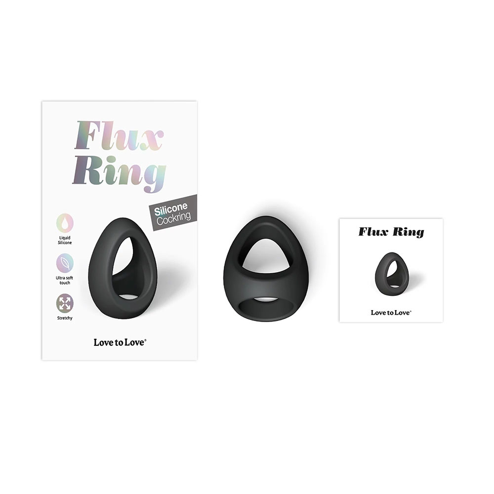 Love To Love Flux Ring Black Onyx