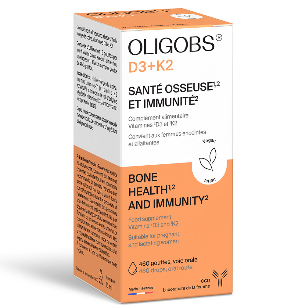 Ccd Oligobs Vitamins D3+K2 Bone health &amp; Immunity 460 Drops