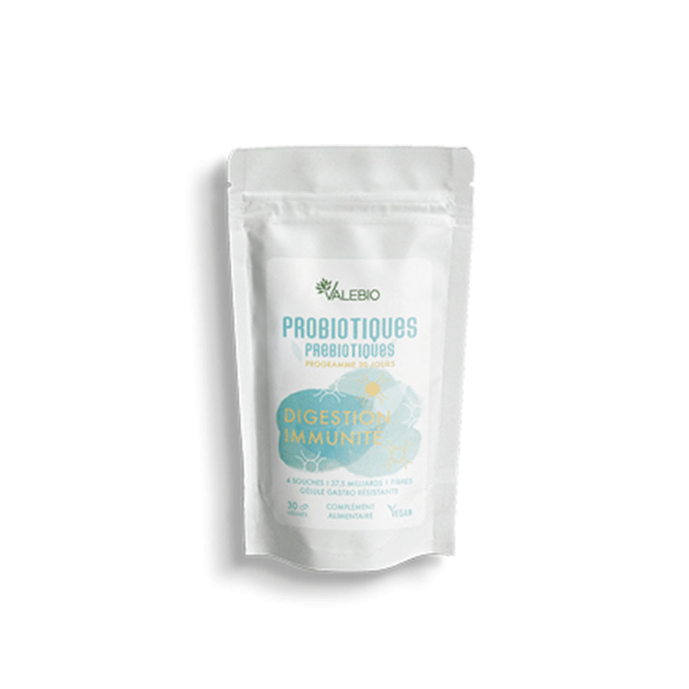 Valebio Probiotic prebiotic digestion and immunity support 30 capsules