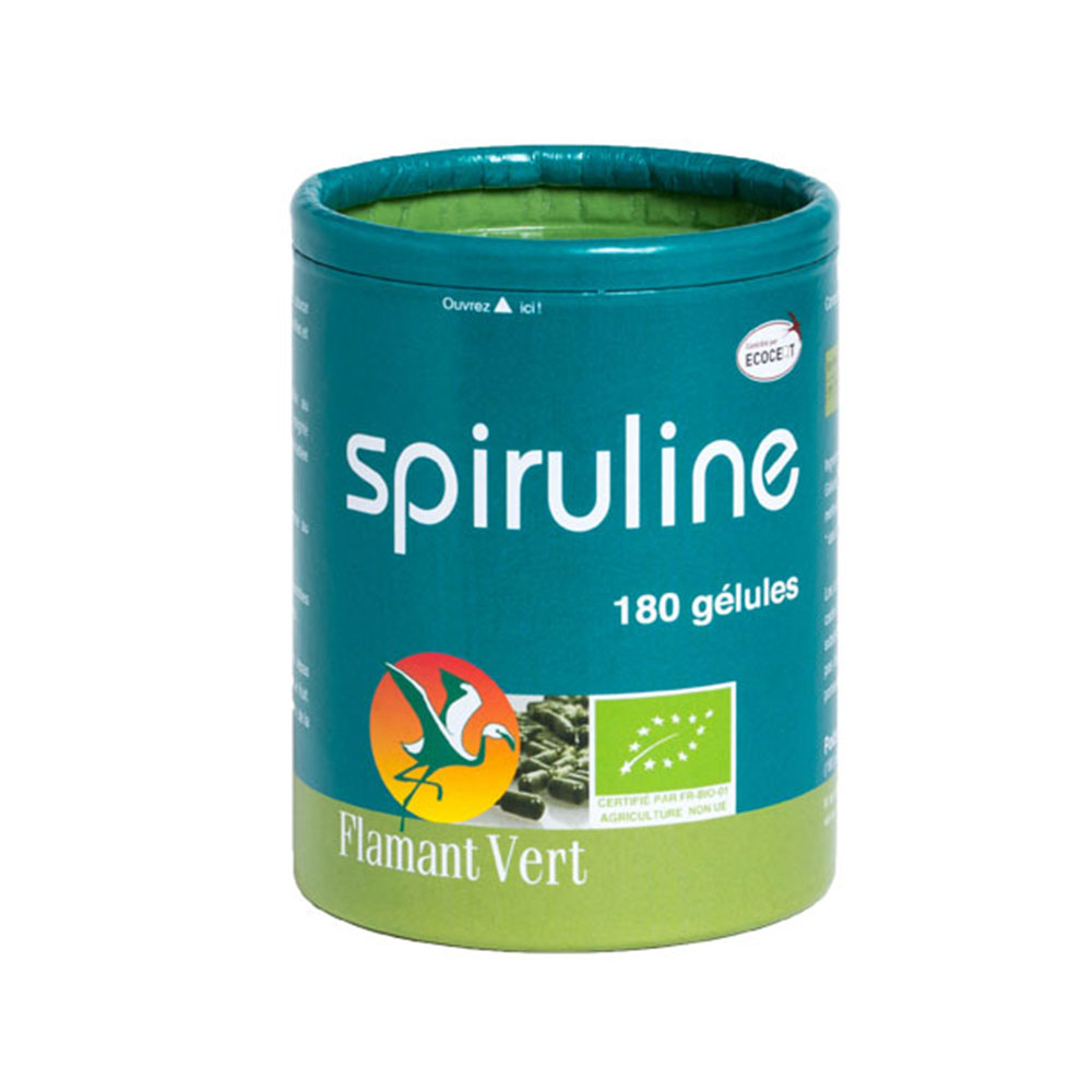 Flamant Vert Spiruline Bio 180 comprimés