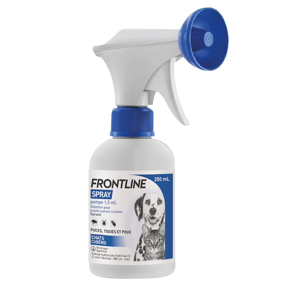 Frontline Anti flea, tick and lice spray for cats and dogs 250 ml