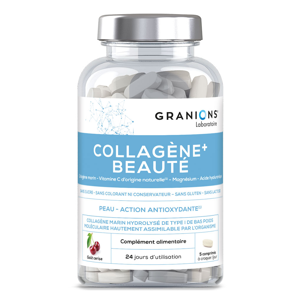 Granions Collagene+ beauty cherry 120 chewable tablets