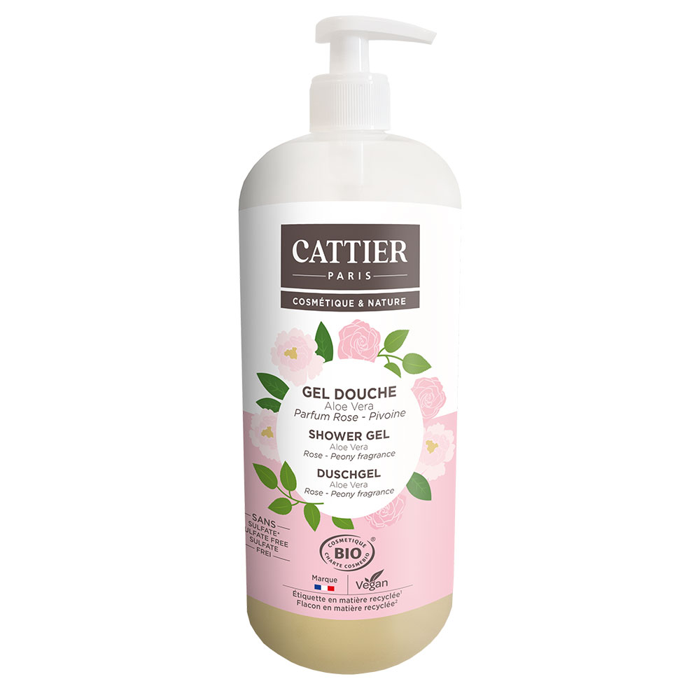 Cattier Aloe Vera Shower Gel Sulfate Free Bio All Skin Types 1L