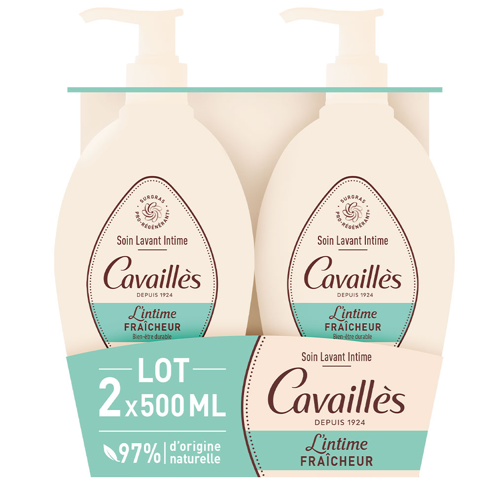 Cavaillès Intimate Dryness Freshness Intimate Hygiene Care 2x500ml