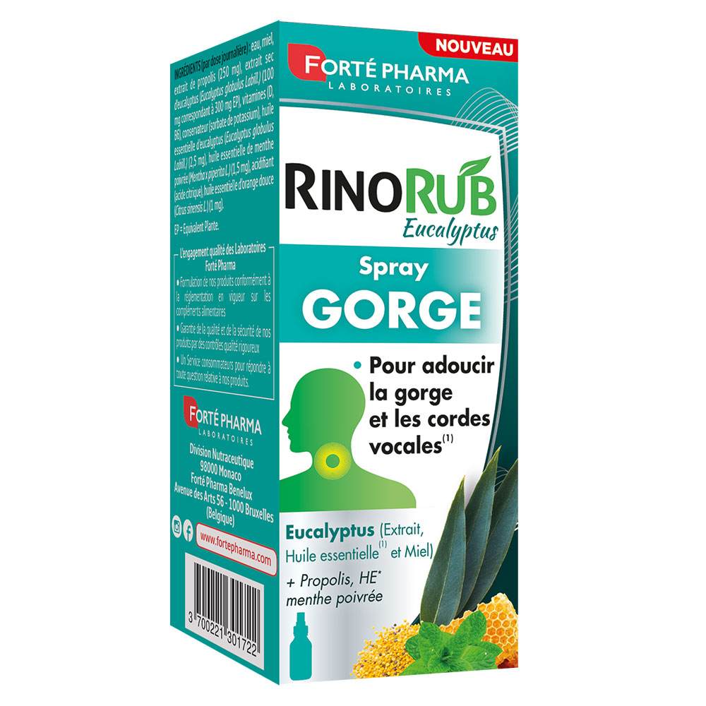 Forté Pharma RinoRub Throat spray eucalyptus 15 ml