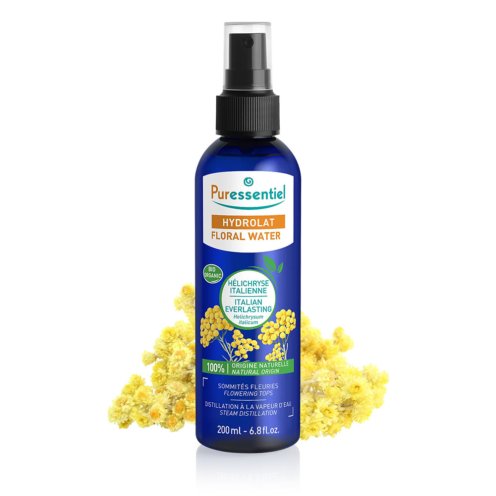 Puressentiel Hydrosol Organic Italian Helychris Floral Water Sensitive and Irritated Skin 200ml