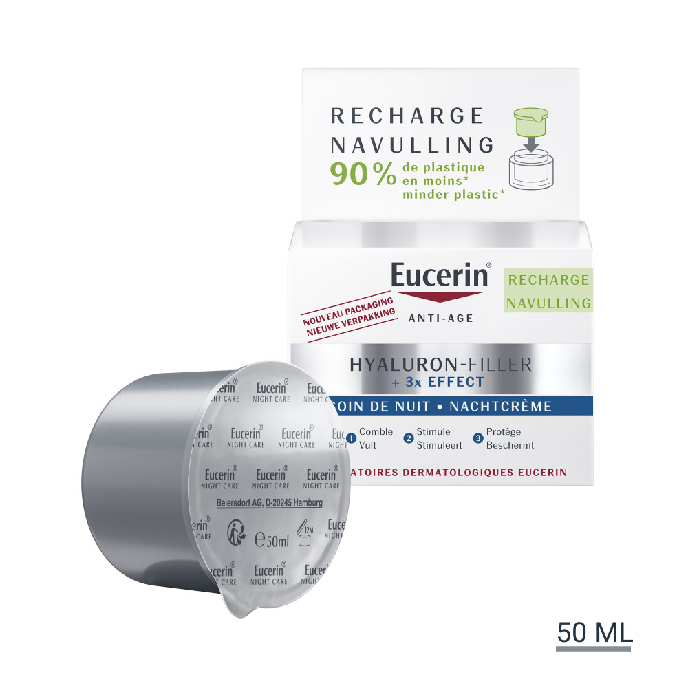 Eucerin Hyaluron-Filler + 3x Effect Recharge Soin De Nuit + 3x Effect 50ml