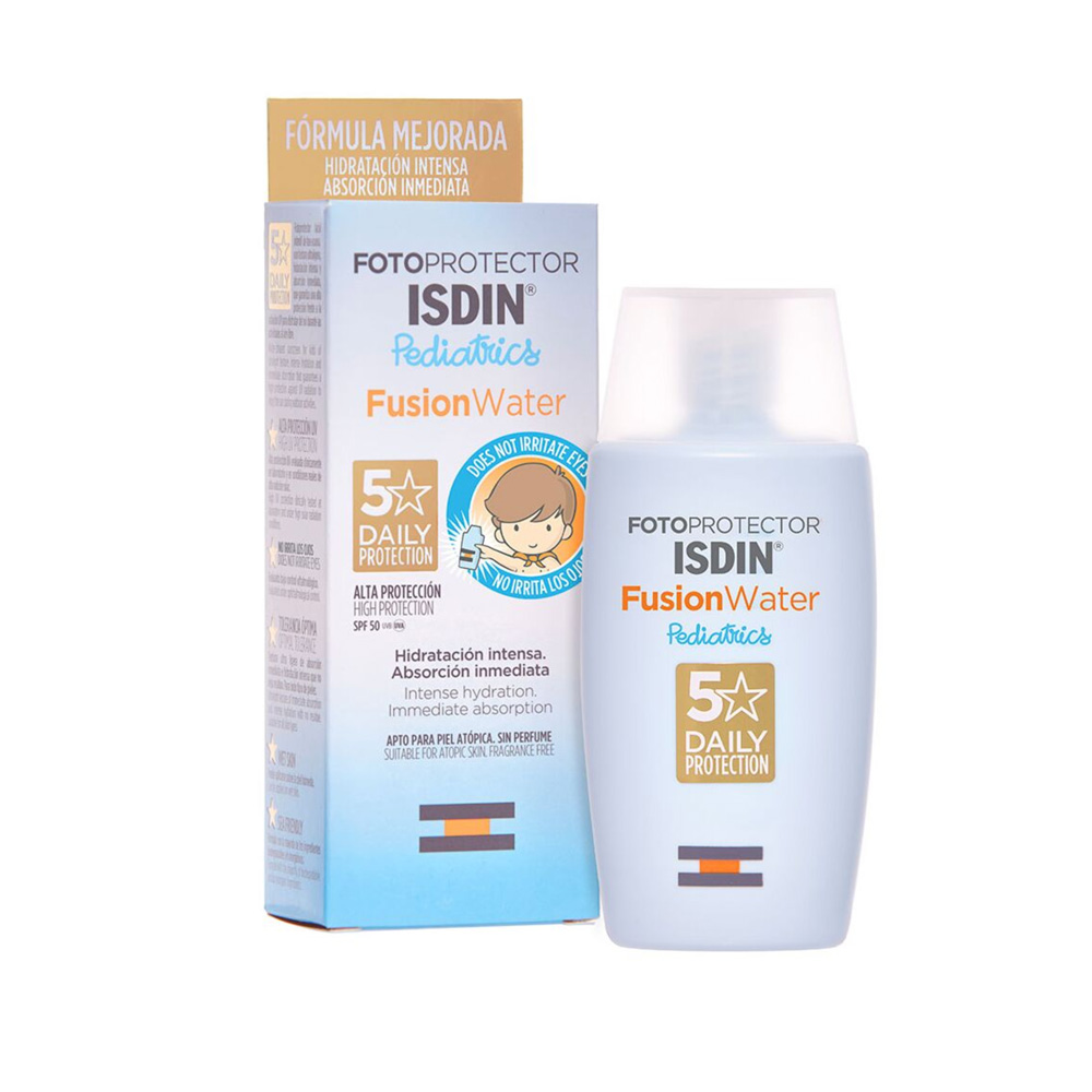 Isdin FusionWater Children's facial sunscreen SPF50 Fotoprotector Pediatrics 50 ml