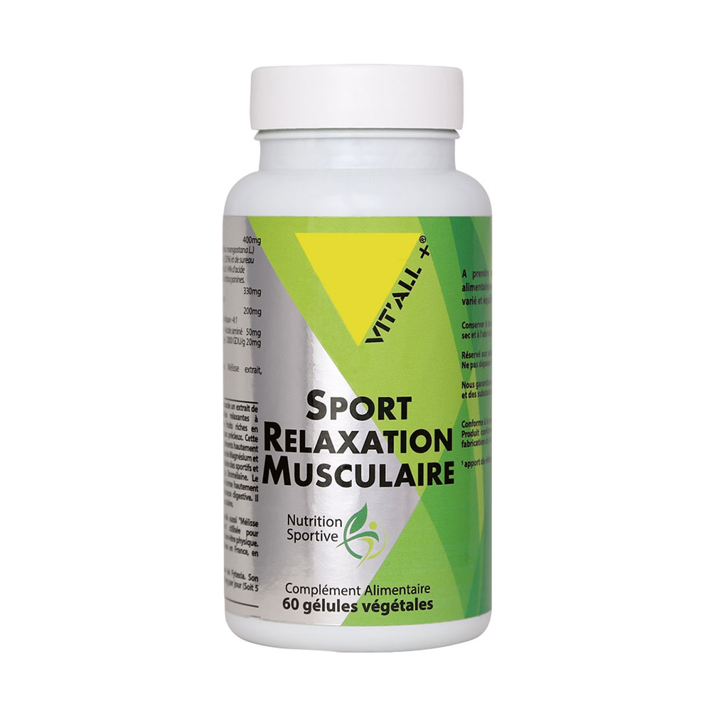 Vit'All+ Sport Muscular Relaxation with Tensless® - The Tensless® system 60 Vegetable Capsules
