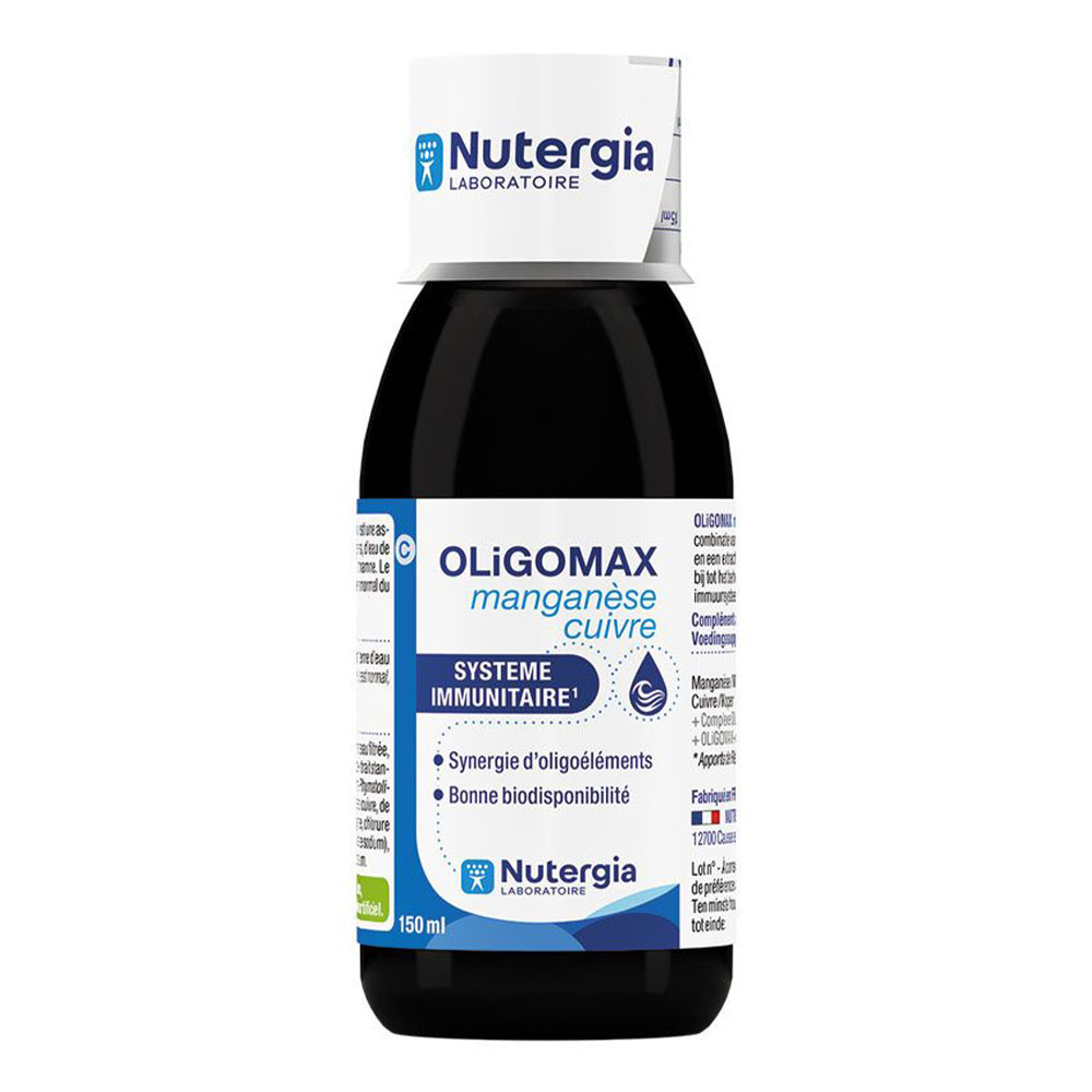 Nutergia Oligomax Manganese Copper Système Immunitaire 150ml