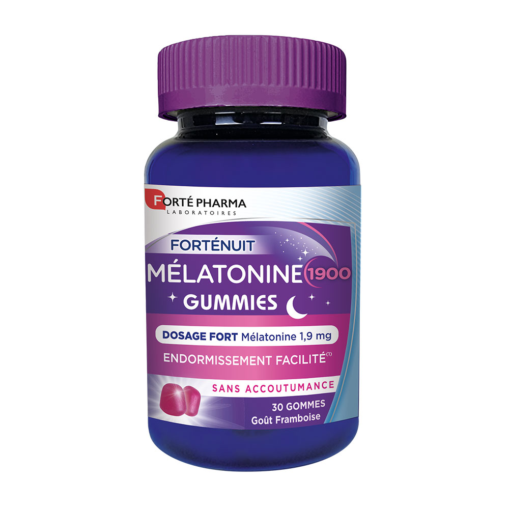 Forté Pharma Forté Night Melatonin 1900 Raspberry flavour 30 Gummies
