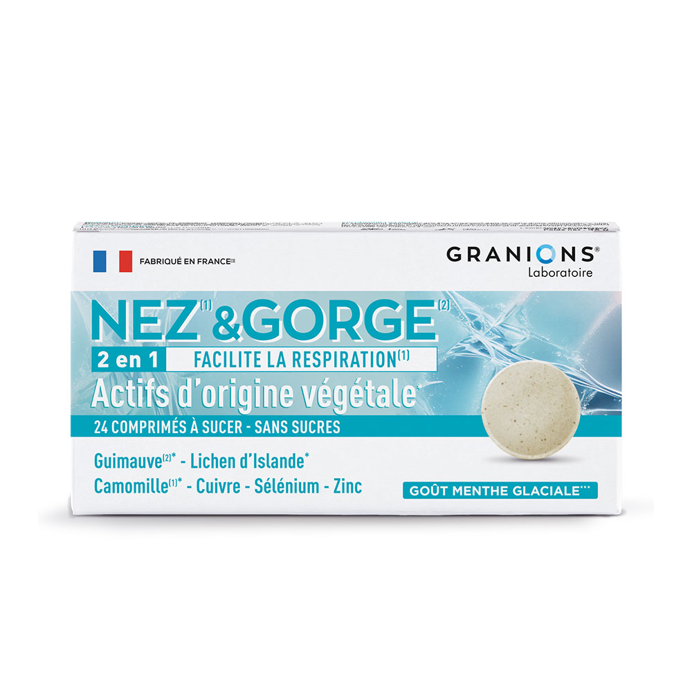 Granions Nose and Throat 24 chewable tablets