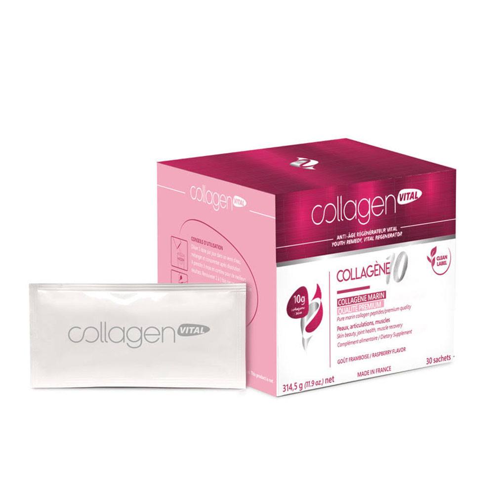Vita Recherche Collagen Vital Power Marine collagen 10 raspberry flavour 30 sachets