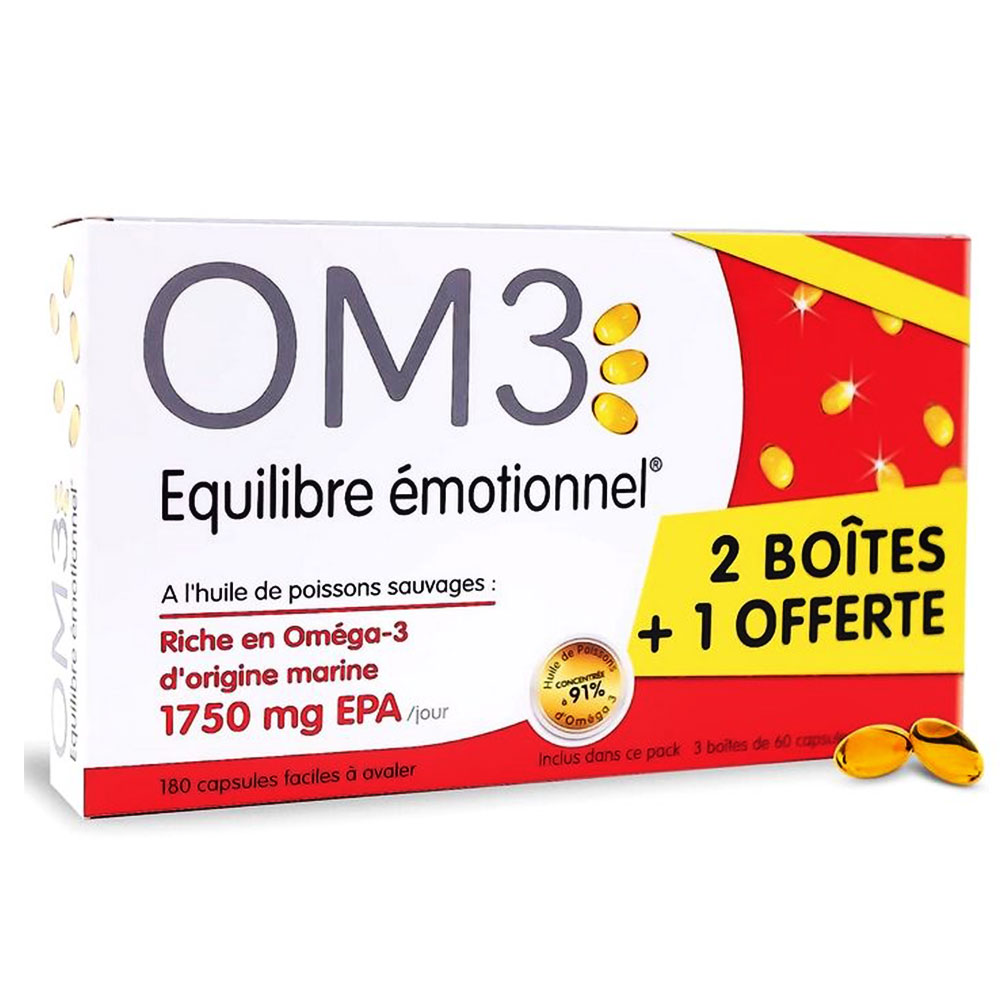 OM3 Emotional Balance Omega 3 180 Capsules