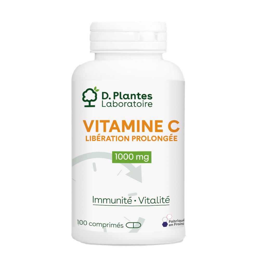 D. Plantes Vitamin C sustained-release 1000 mg Immunity and Vitality 100 tablets