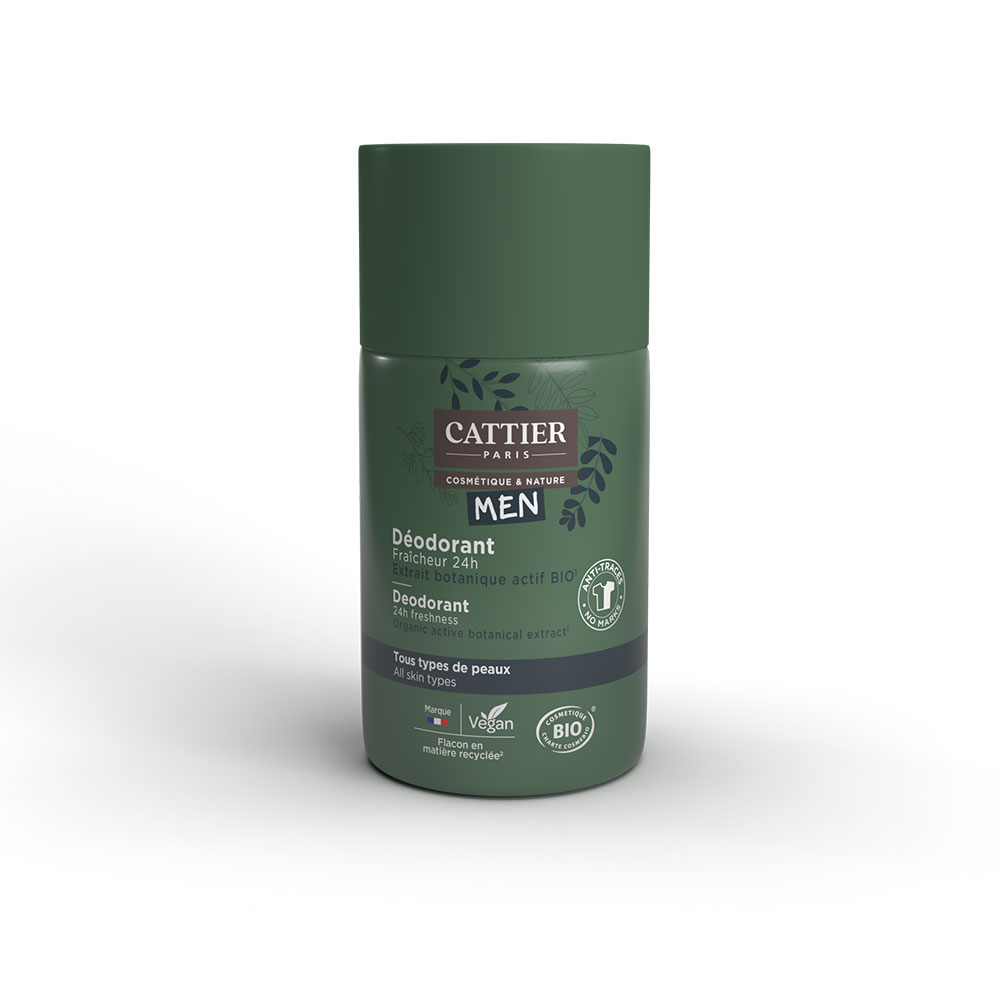 Cattier Man Bioes Roll on Deodorants 24-hour freshness 50ml
