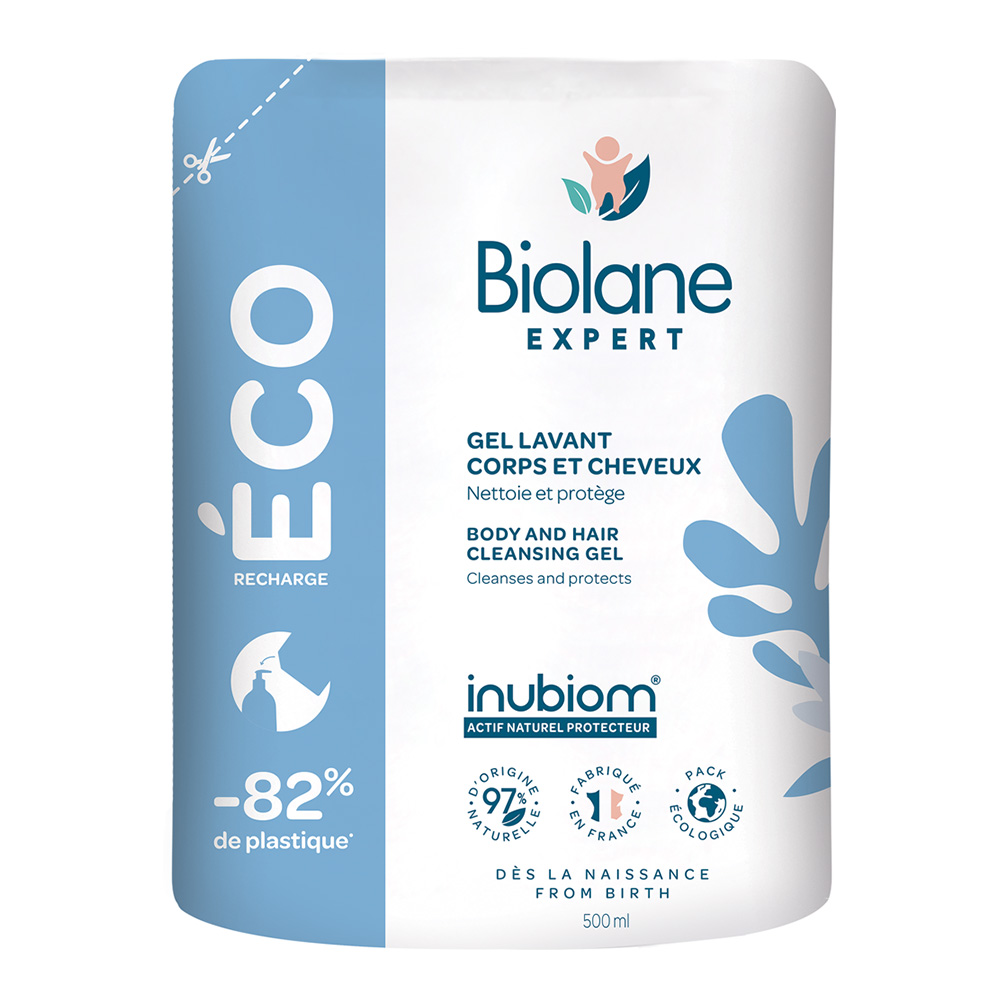 Biolane Expert Baby Cleansing Gel Eco-Refill Body & hair 500ml