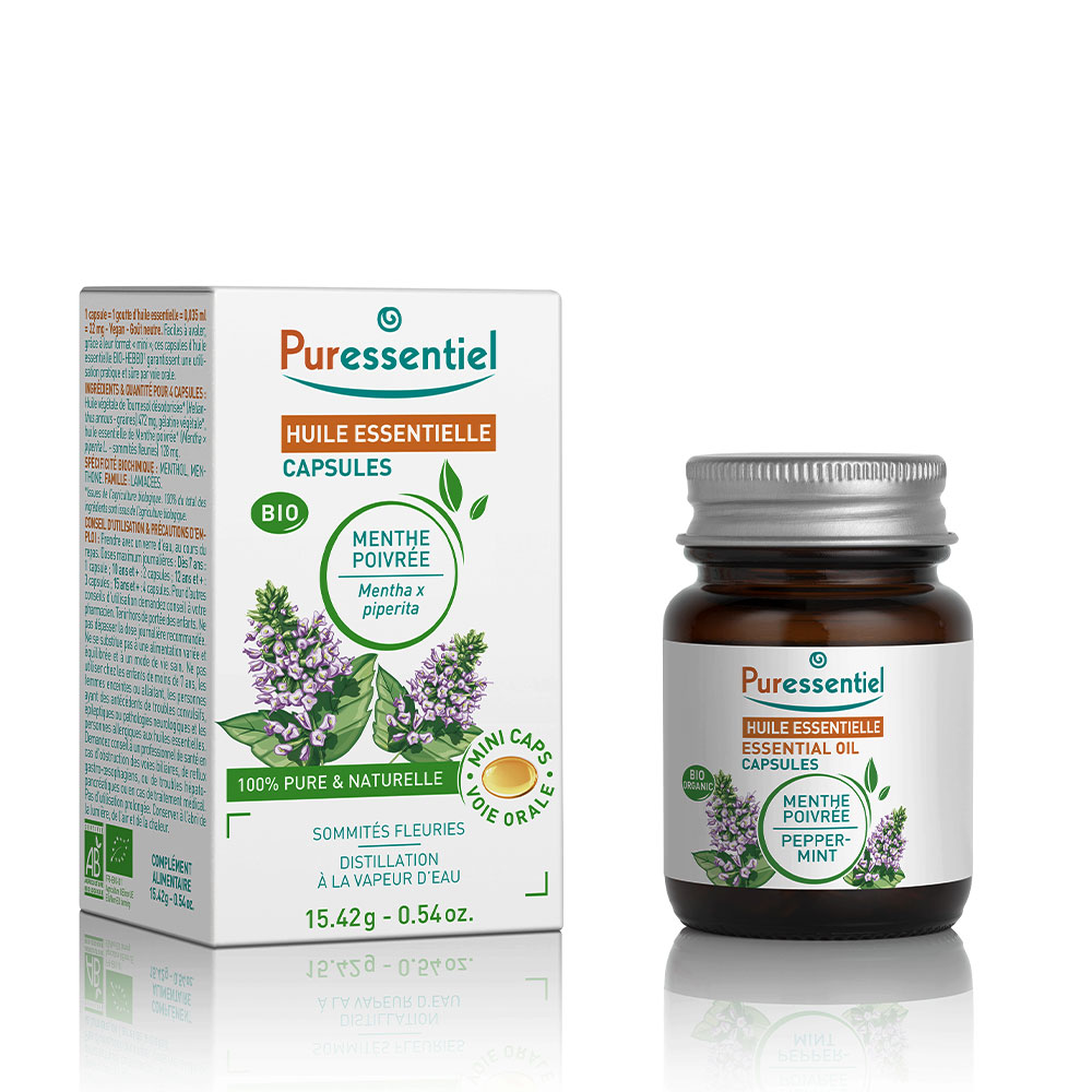 Puressentiel Essential Oils Peppermint Bio 60 Capsules