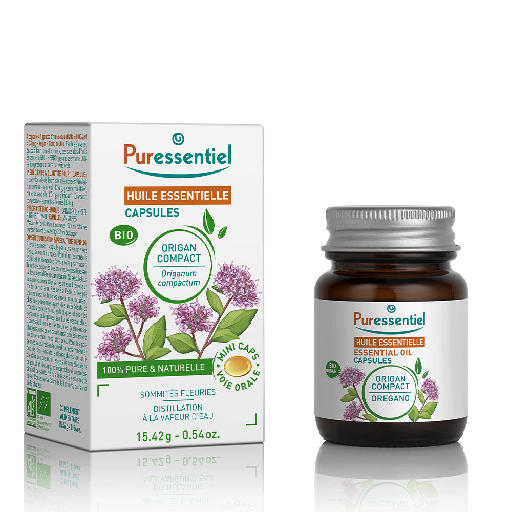 Puressentiel Essential Oils Organic Oregano 60 Capsules